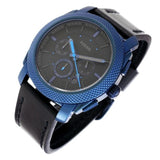 Fossil Machine Chronograph Black Dial Black Leather Strap Watch for Men - FS5361 Authentic Buy Shop Now