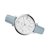Fossil Jacqueline White Dial Light Blue Leather Strap Watch for Women - ES3821 Authentic Buy Shop Now
