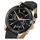 Maserati Circuito Black Dial Black Leather Strap Watch For Men - R8871627001 Authentic Buy Shop Now