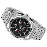 Maserati Trimarano Chronograph Black Dial Silver Stainless Steel Strap Watch For Men - R8873632003 Authentic Buy Shop Now