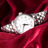 Mido Baroncelli III Automatic White Dial Silver Steel Strap Watch For Women - M7600.4.26.1 Authentic Buy Shop Now