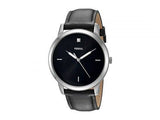 Fossil The Minimalist Carbon Series Black Dial Black Leather Strap Watch for Men - FS5497 Authentic Buy Shop Now
