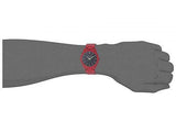 Michael Kors Slim Runway Quartz Black Dial Red Steel Strap Watch for Men - MK8712 Authentic Buy Shop Now