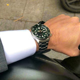 Seiko 5 Sports Automatic Analog Green Dial Silver Steel Strap Watch For Men - SRPD63K1 Authentic Buy Shop Now
