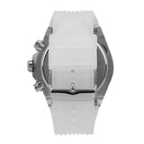 Guess Poseidon Chronograph Rainbow Dial White Silicone Strap Watch For Men - GW0425G4 Authentic Buy Shop Now