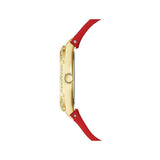 Guess Cosmo Diamonds Gold Dial Red Rubber Strap Watch for Women - GW0034L6 Authentic Buy Shop Now