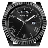 Guess Connoisseur Black Dial Black Silicone Strap Watch For Men - GW0335G1 Authentic Buy Shop Now