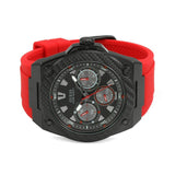 Guess Legacy Black Dial Red Silicone Strap Watch for Men - W1049G6 Authentic Buy Shop Now