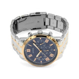 Guess Hendrix Chronograph Blue Dial Two Tone Steel Strap Watch for Men - W1309G4 Authentic Buy Shop Now
