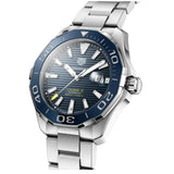 Tag Heuer Aquaracer Calibre 5 Blue Dial Silver Steel Strap Watch for Men - WAY201B.BA0927 Authentic Buy Shop Now